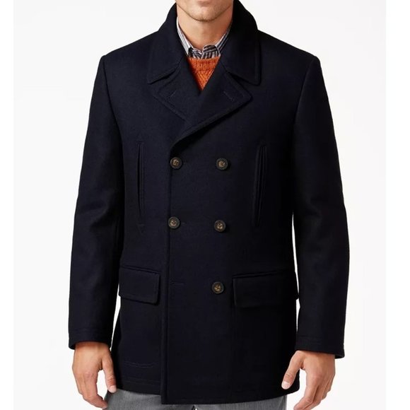 Lauren Ralph Lauren Other - Lauren Ralph Lauren Luke Wool-Blend Classic-Fit Peacoat NWT